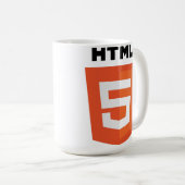 HTML 5 コーヒーマグカップ (正面右)
