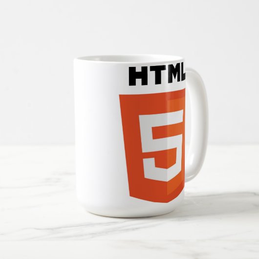 HTML 5 コーヒーマグカップ (正面右)