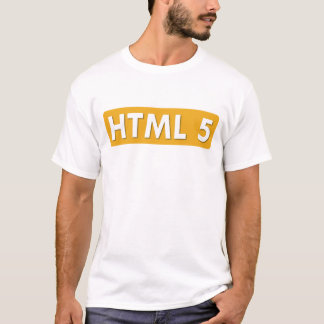 HTML 5 -自由な静かに白"くもの巣" Tシャツ