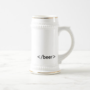 HTML <beer> ステイン ビールジョッキ