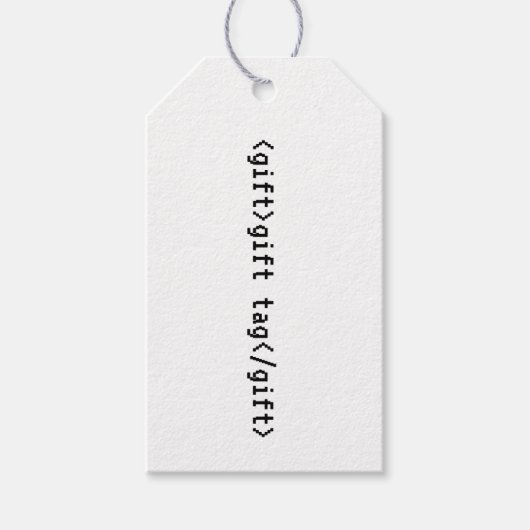 HTML<gift>Computer Science Coderラベル ギフトタグ (正面)