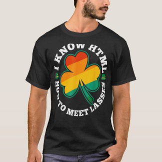 HTML Lassesを満たす方法レディース・アイルランド Tシャツ