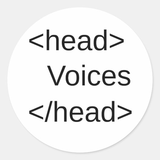 HTML-Voices in my</head> ラウンドシール (正面)
