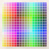 HTML Webセーフカラー ガラスコースター (正面)