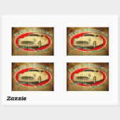 HTRデザインカニリーガルクストームガレージ 長方形シール (シート)