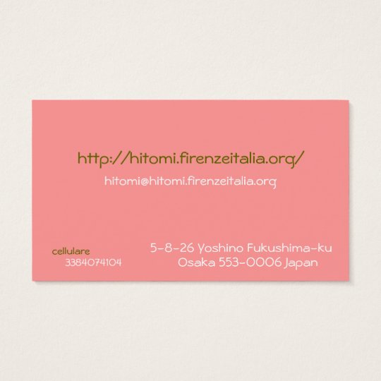 http://hitomi.firenzeitalia.org/ 名刺