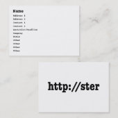 http://ster / htmlコード 名刺 (正面/裏面)