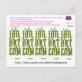 http://www.zazzle.com/jailarttradingcards ポストカード