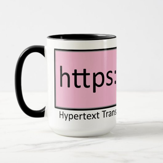 httpsハイパーテキスト転送プロトコルの保護 マグカップ (左)
