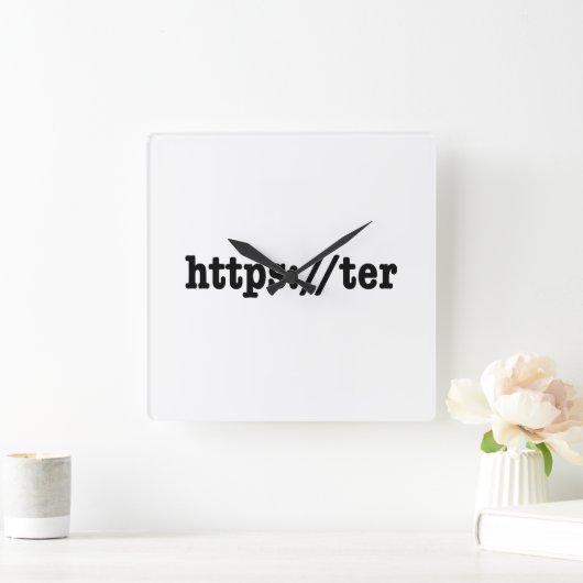 https://ter/htmlコード スクエア壁時計 (ホーム)
