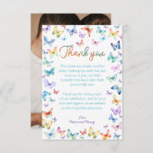 https://www.zazzle.com/butterfly_baby_shower_photo サンキューカード (正面/裏面)