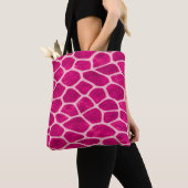 https://www.zazzle.com/chic_dark_blue_giraffe_prin トートバッグ (クローズアップ)