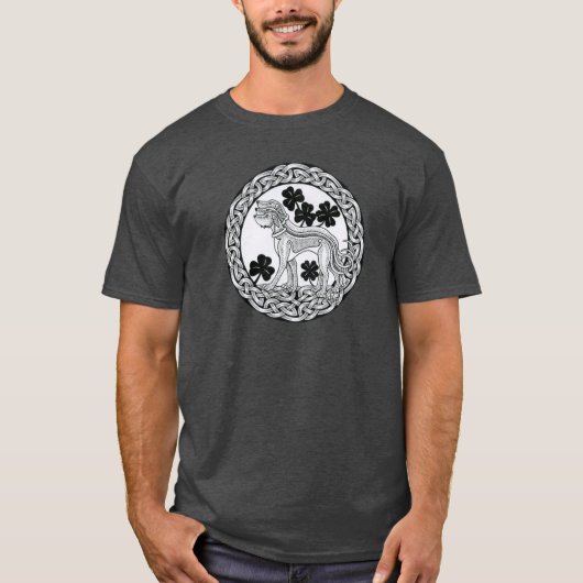 https://www.zazzle.com/irish_wolfhound_team_shield tシャツ (正面)