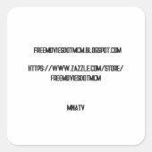 https://www.zazzle.com/store/freemoviesdotmcm スクエアシール (正面)