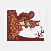 🐿️ https://www.zazzle.fr/couverture_polaire🍂 フリースブランケット (正面(横))