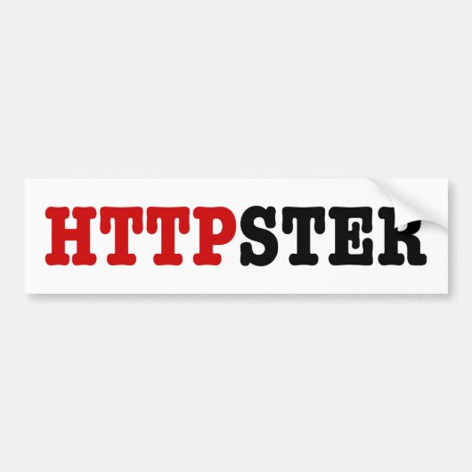 HTTPSTER バンパーステッカー (正面)