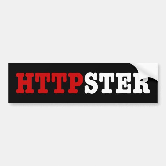 HTTPSTER バンパーステッカー (正面)