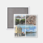 HU0011ヨーロッパ,ハンガリー,害虫,ツェンテンドレ,冷蔵庫 マグネット (正面/裏面)