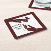 Hua Cheng and Xie Lian hands Tgcf スクエアペーパーコースター (アングル)