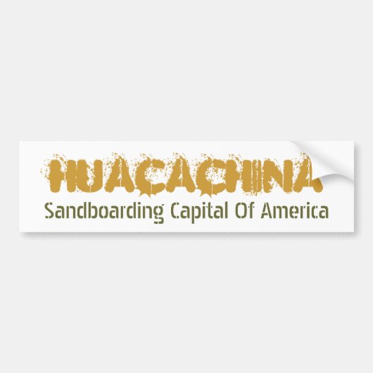 Huacachina バンパーステッカー (正面)