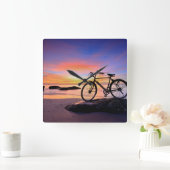 Huahinのビーチ|タイ スクエア壁時計 (ホーム)