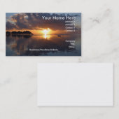 Huahineの日没の名刺 名刺 (正面/裏面)