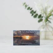 Huahineの日没の名刺 名刺 (スタンド正面)