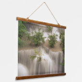 Huai Mae Khamin Waterfall | Thailand 吊り下げ型タペストリー (傾斜あり)