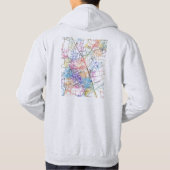 Huai'an China City Map パーカ (裏面)