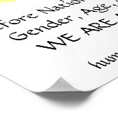 huamn，国籍の前，色，性別，年齢， ... ポスター (角)