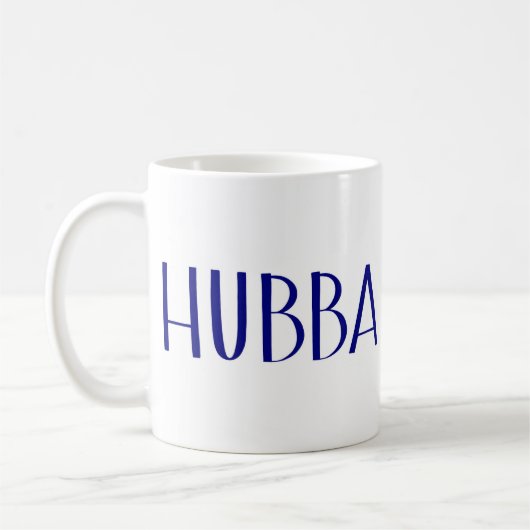"Hubba"のマグ コーヒーマグカップ (左)