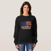 HUBBLE Last Name Shirt HUBBLE Name American Flag スウェットシャツ (正面フル)