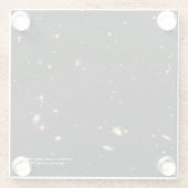 Hubble Telescope Ultra Deep Field Galaxies Photo ガラスコースター (裏面)