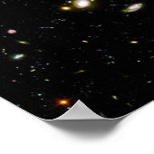 Hubble Ultra Deep Field Image Constellation Fornax ポスター (角)