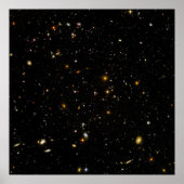 Hubble Ultra Deep Field Image Constellation Fornax ポスター (正面)