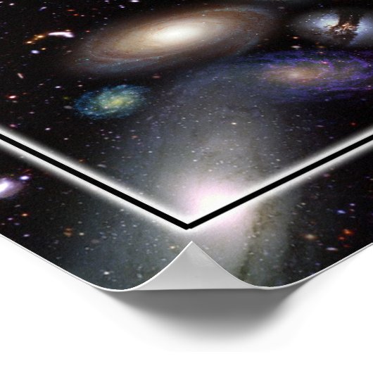 Hubble's Law Galaxy Poster ポスター (角)
