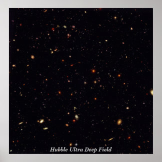 HubbleUltraDeepField、ハッブルUltra深いフィールド ポスター