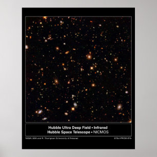 HubbleUltraDeepFieldInfrared-2004-07b ポスター