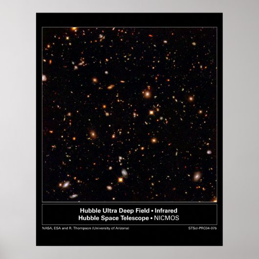 HubbleUltraDeepFieldInfrared-2004-07b ポスター (正面)