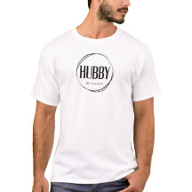 Hubby Customizable結婚とAnniversary Tシャツ