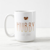 Hubby Est Coffee Mug Love Is Brewing Wedding Gift コーヒーマグカップ (左)