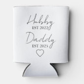 Hubby Est. XXXX, Daddy Est. XXXX - Father's Day  缶クーラー (正面)
