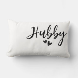 Hubby, minimalist wedding pillow  ランバークッション