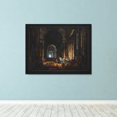 Hubert Robertによるラオコーンの発見 キャンバスプリント (インサイチュ (ウッドフロア))