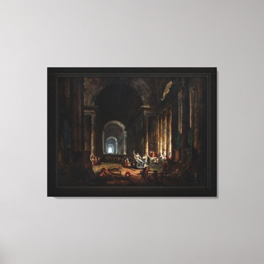 Hubert Robertによるラオコーンの発見 キャンバスプリント (正面)