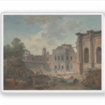 Hubert Robert：メウドンのシャトーの破壊