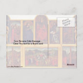 Hubert Van Eyckによる開かれた祭壇の眺め ポストカード (裏面)