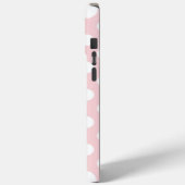 Hübsche Rose Quartz Farbe mit weißen Polka Dots Case-Mate iPhoneケース (裏面 / 左)