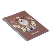 Hübscher Collie umringt von Blumen - ノートブック (右側)