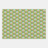 Hübscher Osterhase in Landschaft - ラッピングペーパーシート (正面3)